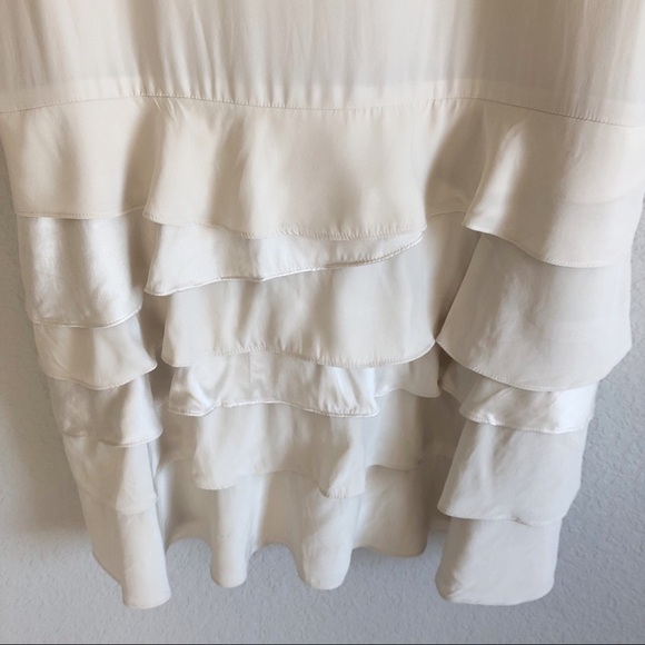 Garnet Hill Silk Sheath Dress Champagne Cream - Picture 11 of 14